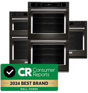 Consumer Reports 2024 Best Brand Logo and Wall Ovens.
