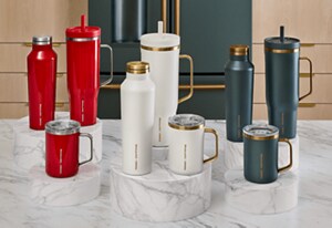 The KitchenAid x Corkcicle bottle collection