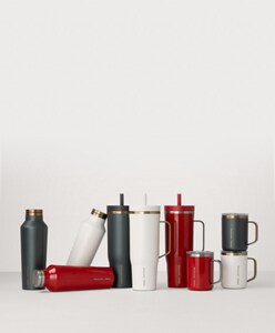 Corkcicle® water bottles in various KitchenAid® appliance finishes