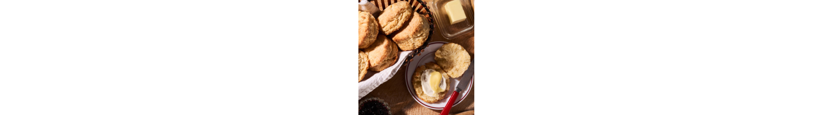 Butter biscuits in a basket