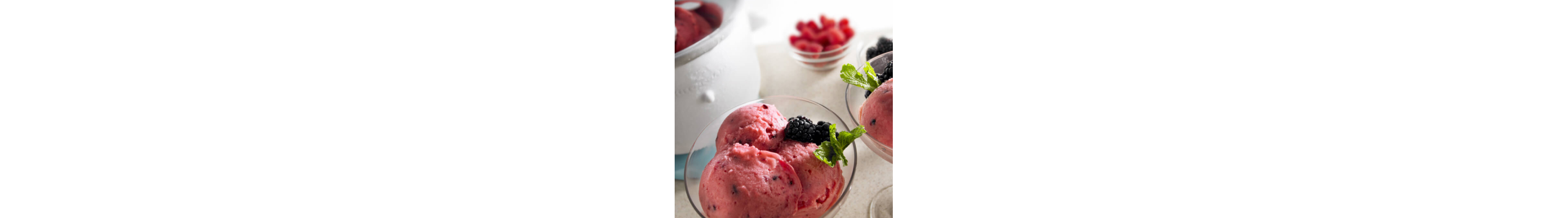 Berry-flavored homemade frozen yogurt