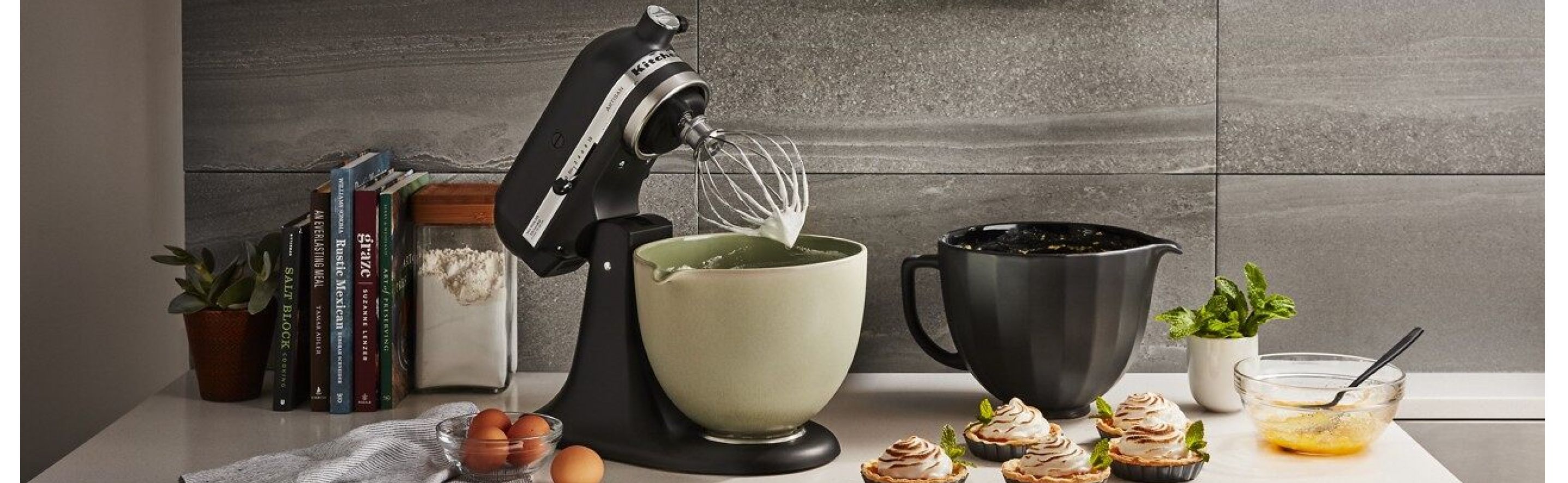 KitchenAid Residential Ceramic Glass Bowl in the Stand Mixer