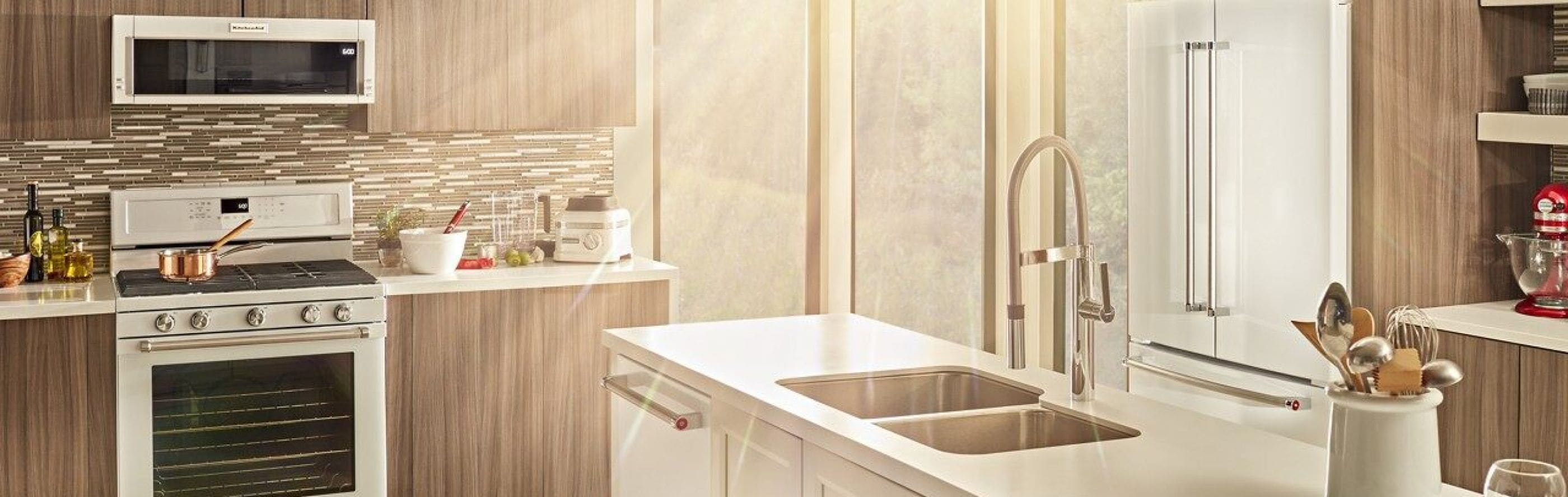 Kitchenaid appliances deals white