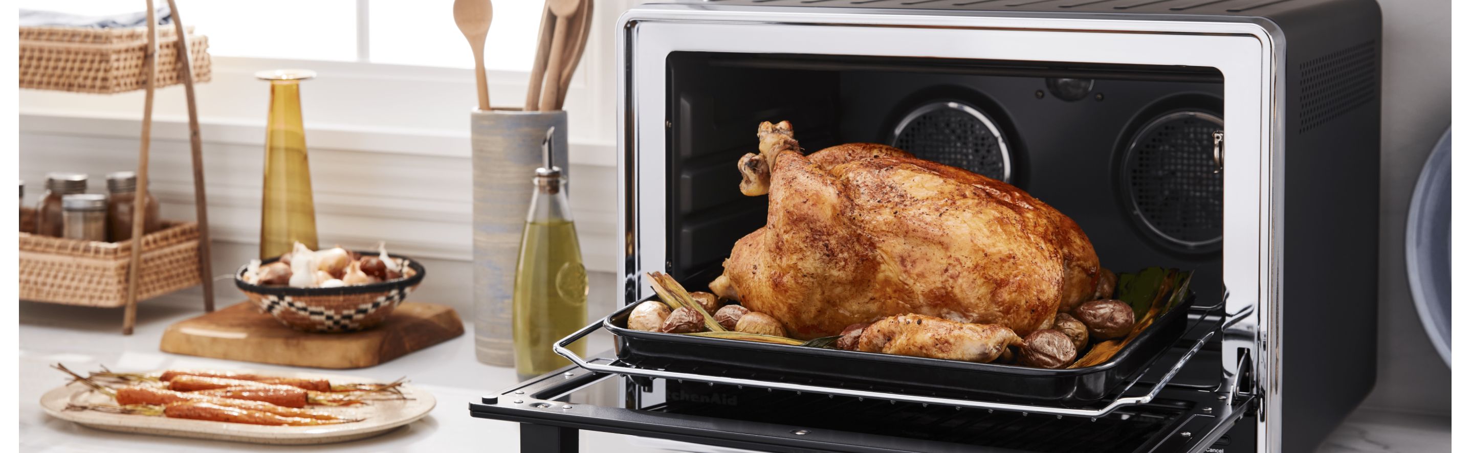 Turkey roasting in oven