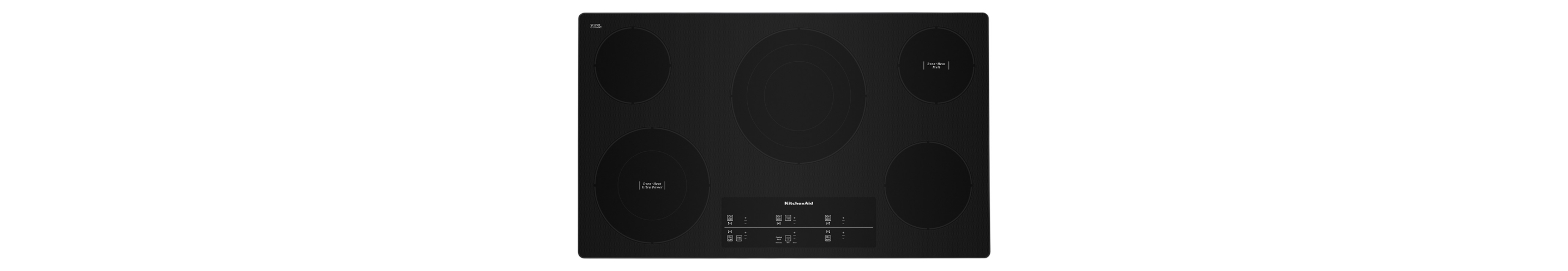 KitchenAid® 36" Electric Cooktop with 5 Elements and Touch-Activated Controls
