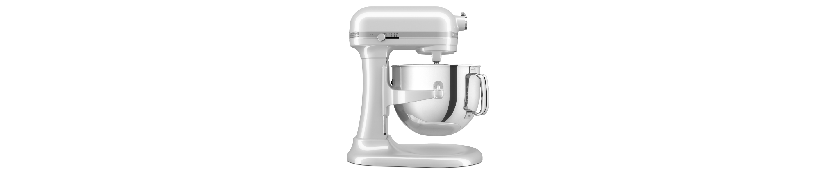 Frosted pearl white KitchenAid® stand mixer