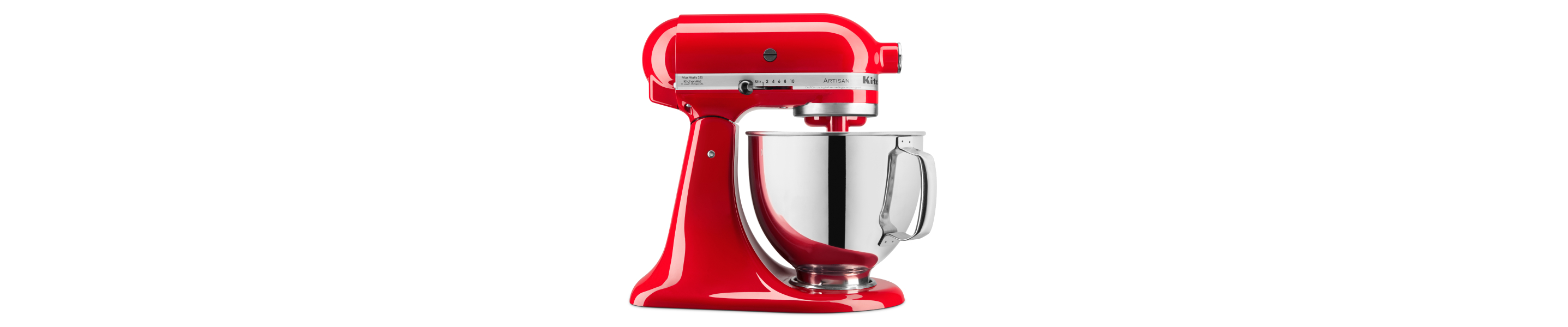 KitchenAid Fitted Stand Mixer Cover for Tilt head stand mixer models  (4.5-quart and 5-quart), Empire Red