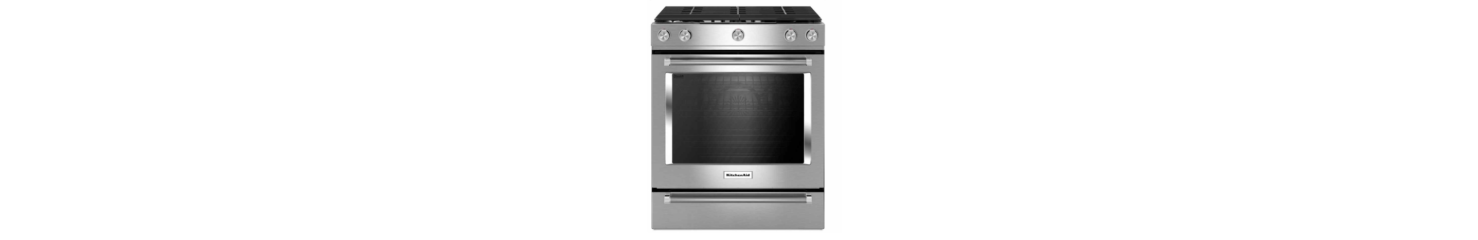 Kitchenaid® 30-inch 5-burner Gas Slide-in Convection Range
