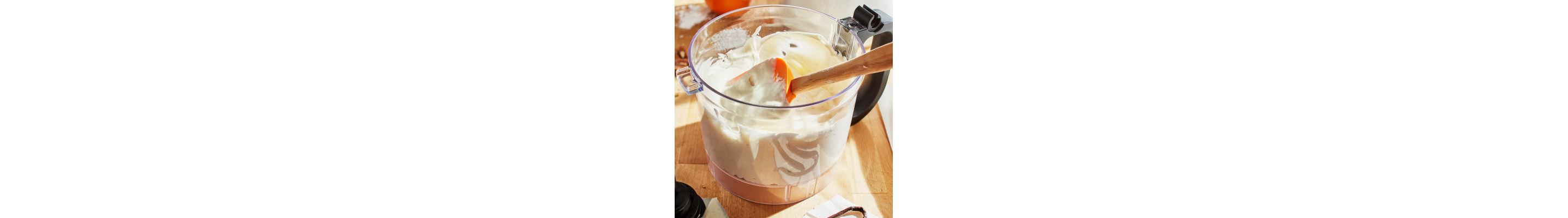 Greek yogurt in food processor