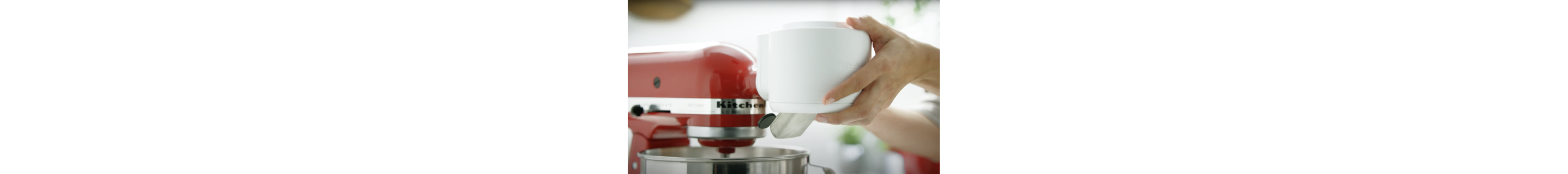 A Sifter + Scale Attachment from KitchenAid brand.