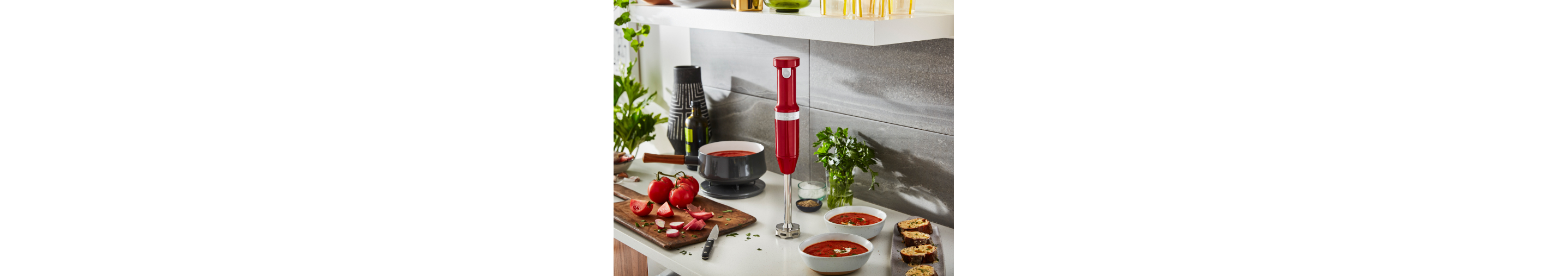 KitchenAid® immersion blender in Empire Red 