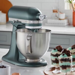 Stand mixer on a kitchen counter