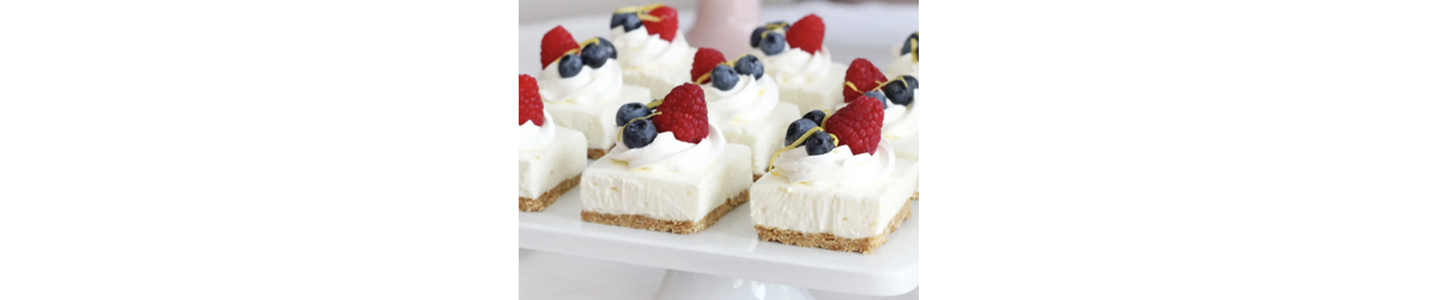 No-Bake Lemon Berry Cheesecake Bars