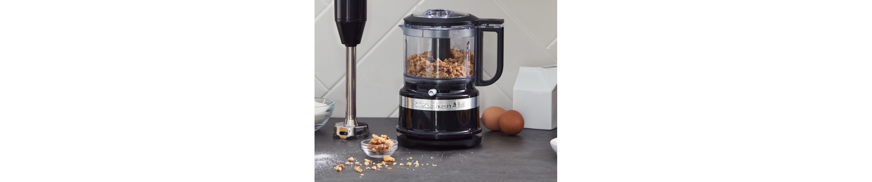 Nuts in a KitchenAid® food processor