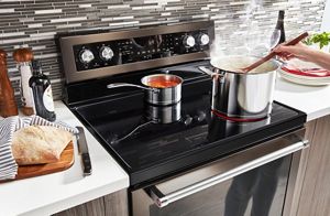 Gas top and electric oven sale