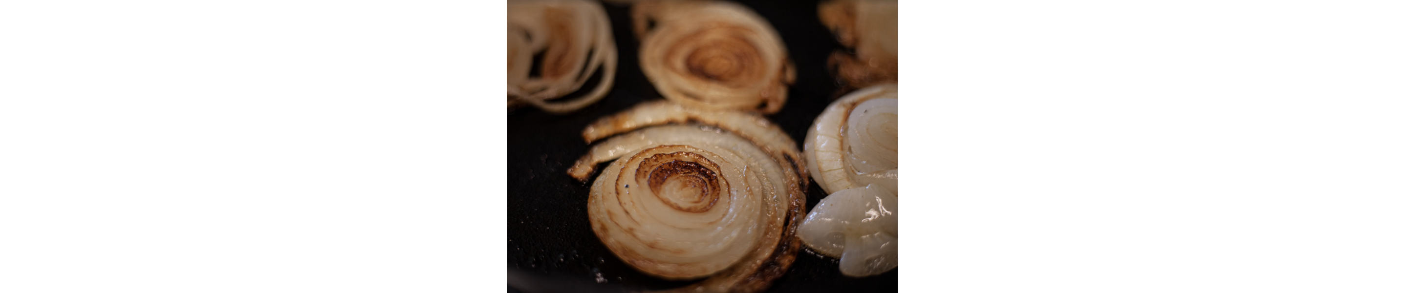 Lightly caramelized onions