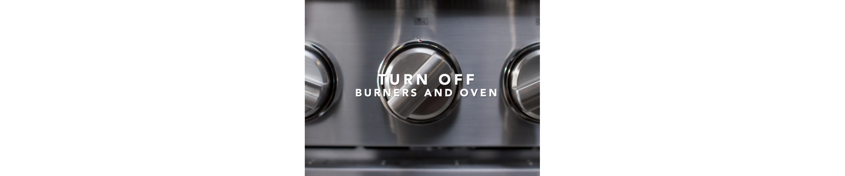 Close up of stove knobs 