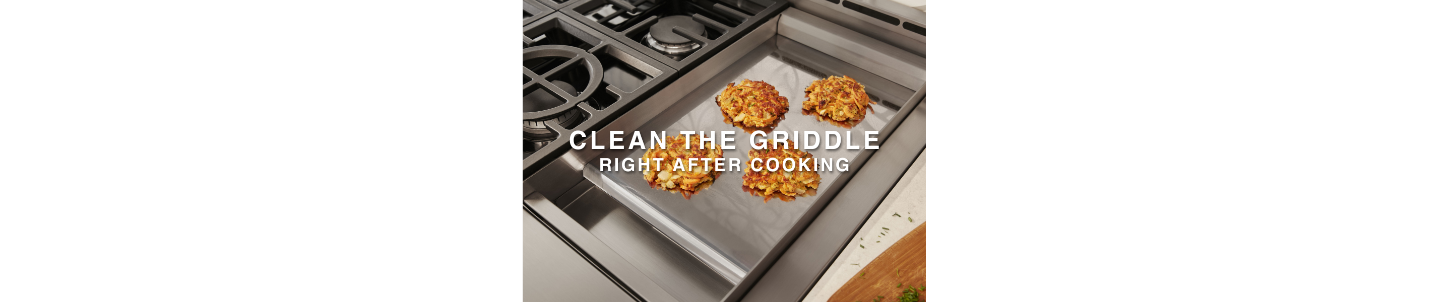 Hash browns on a griddle
