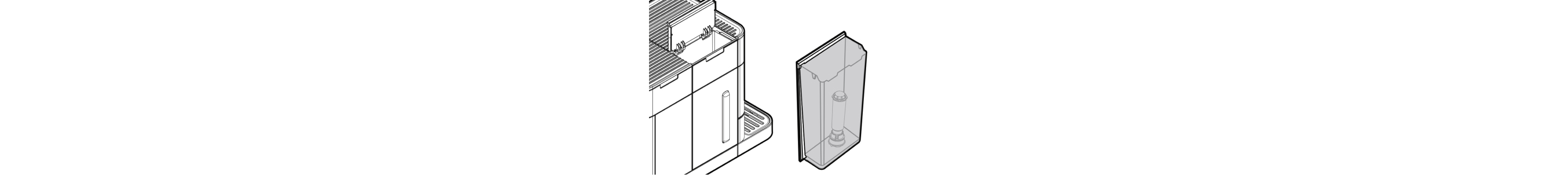 Espresso machine water tank
