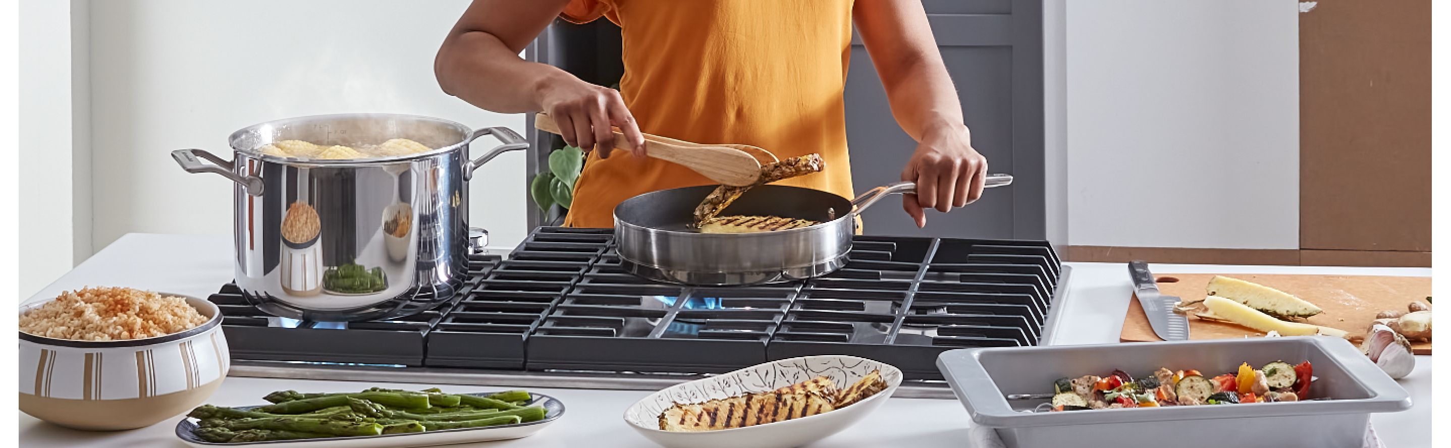 Cooking stove shop top