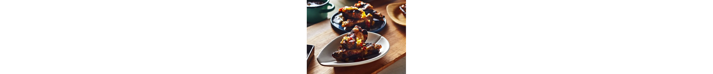 A chicken wing dish