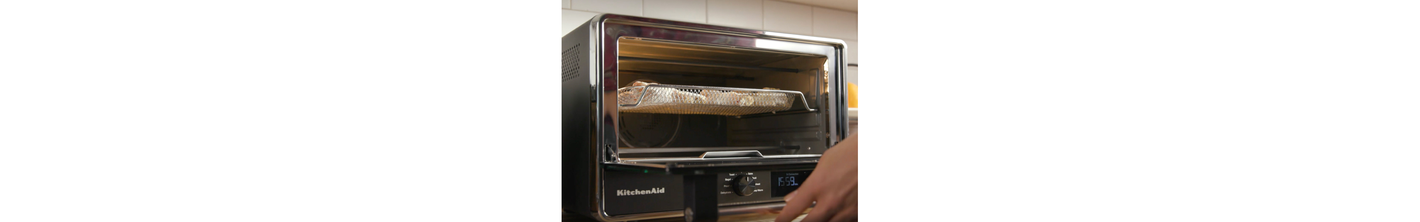 A KitchenAid® countertop oven with air fry.