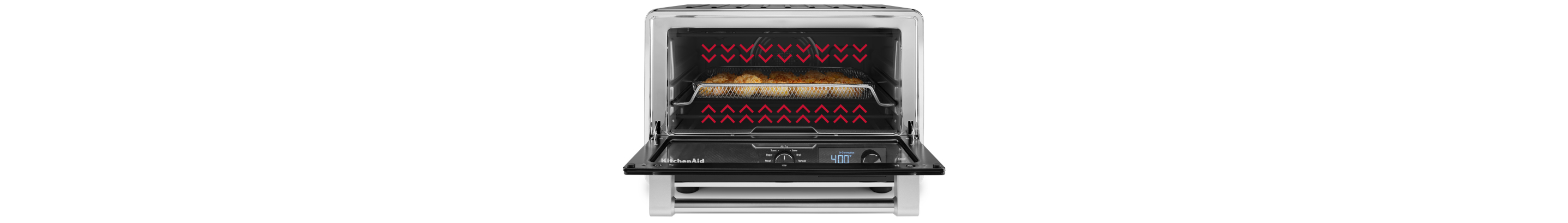 A KitchenAid® countertop oven with air fry.
