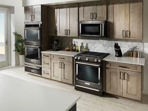 Drop in store gas range