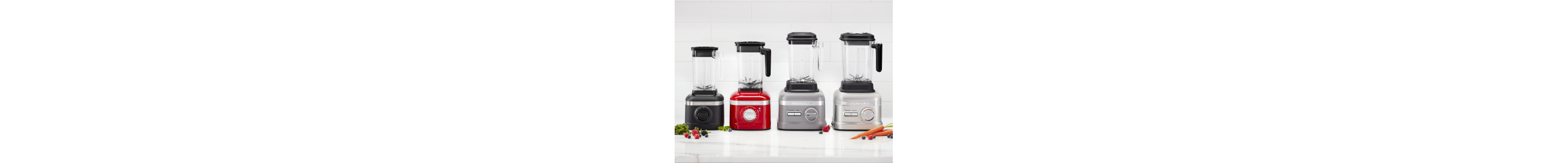 Four KitchenAid® blenders in varying sizes