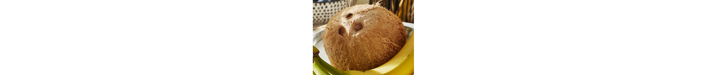 Coconut and a banana