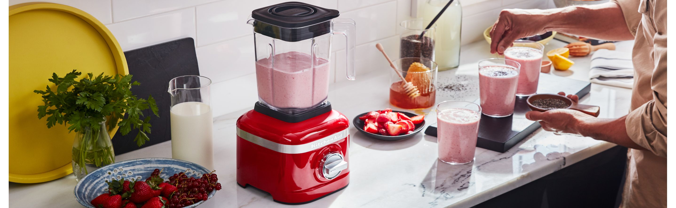 Oster blender bottom fits perfectly on mason jars. I sometimes prep  multiple mason jars and put em in the freezer so it's a quick smoothie  where I just need to add yogurt