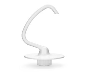 Kneading dough with kitchenaid hook top