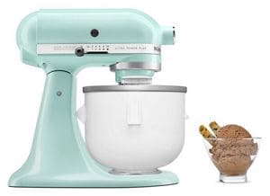 Kitchenaid stand mixer best sale ice cream attachment instructions