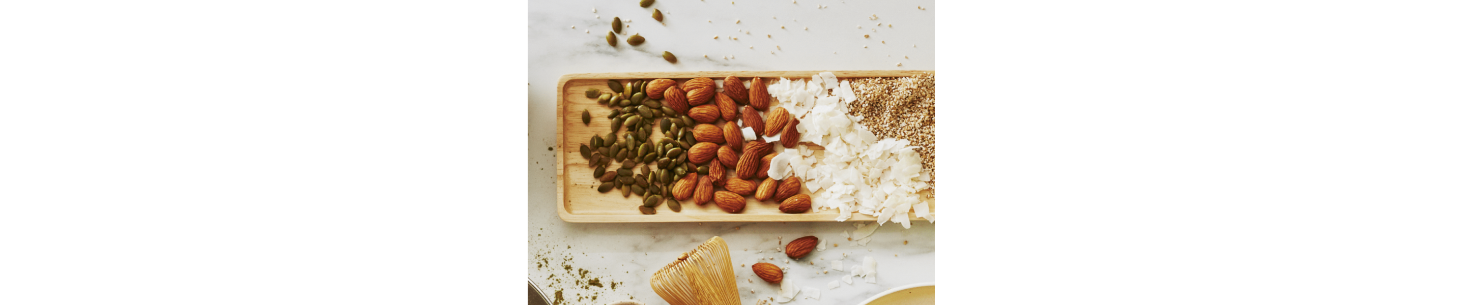 Seeds on a cutting board