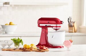 Whirlpool kitchenaid ice cream hot sale maker stand with mixer attachment