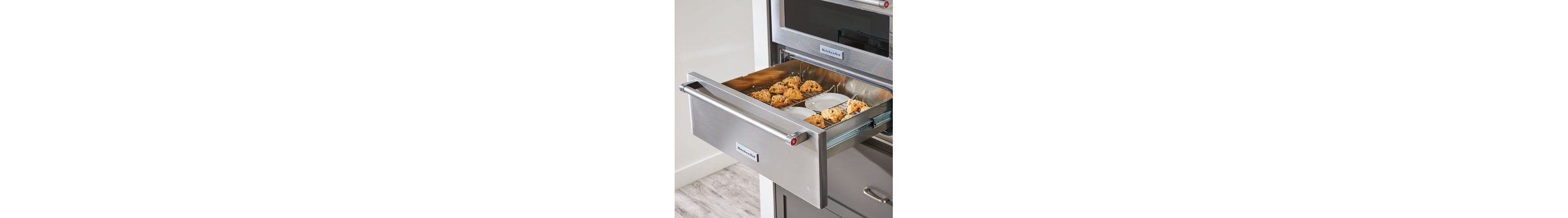 Homemade scones in baking drawer