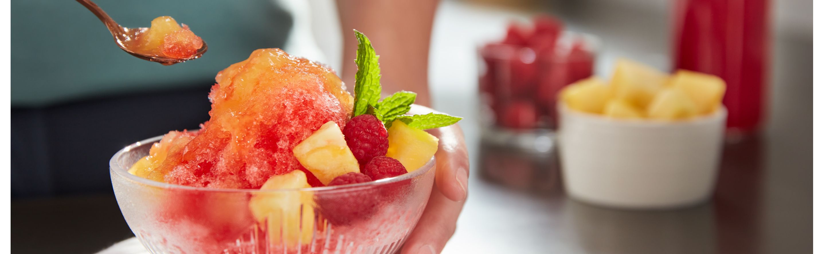 Enjoy fluffy, light-as-snow shave ice with this nifty attachment desig, Shaved  Ice