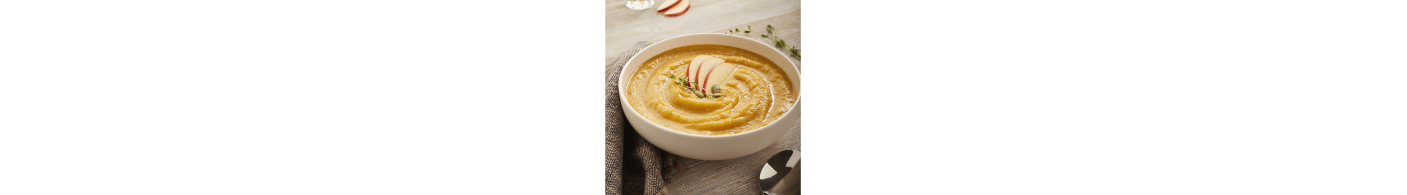 Winter squash and apple soup from Yummly recipe