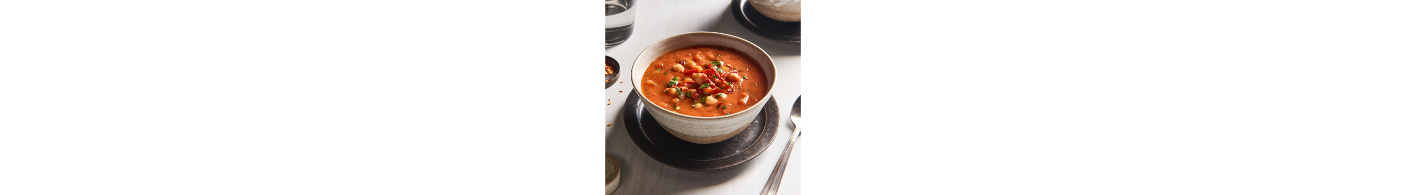 Bowl of smoky tomato soup from Yummly recipe