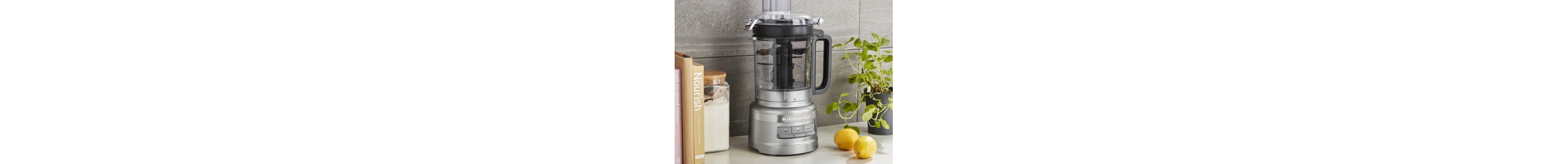 KitchenAid® food processor in a modern kitchen.