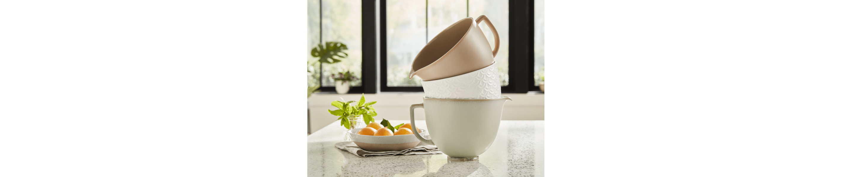 A stack of bowls