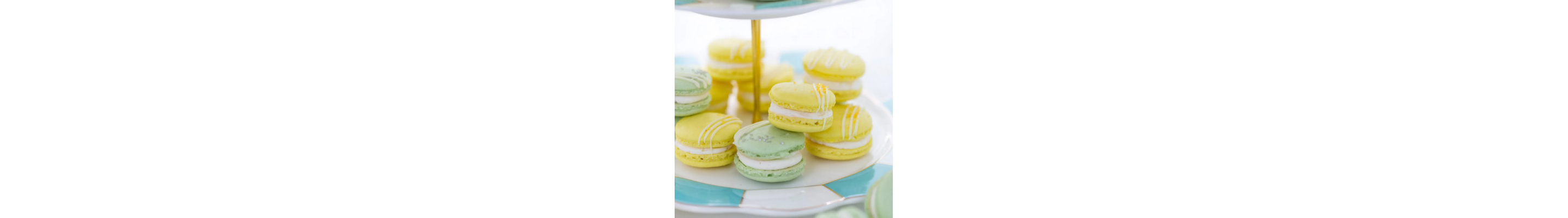 A plate of colorful macarons