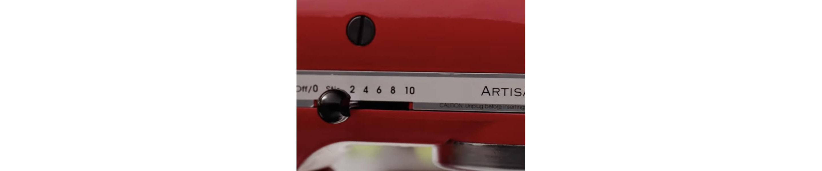 KitchenAid® stand mixer settings.