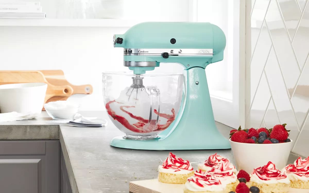 Blue cake mixer shop