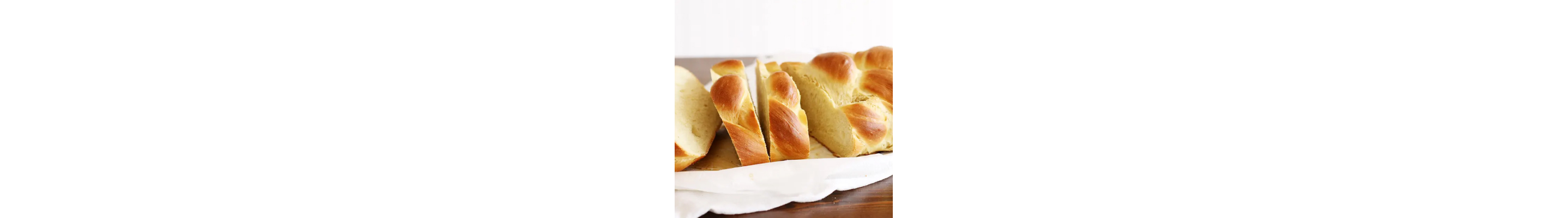 Slices of challah bread