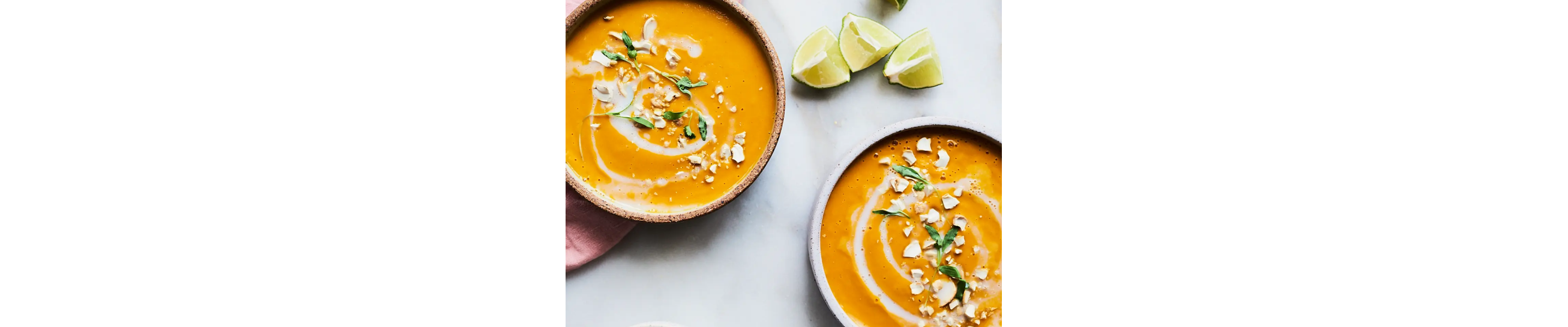 Soups in a bowl
