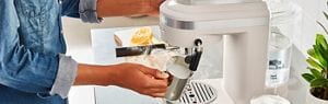 Espresso maker with milk frother online