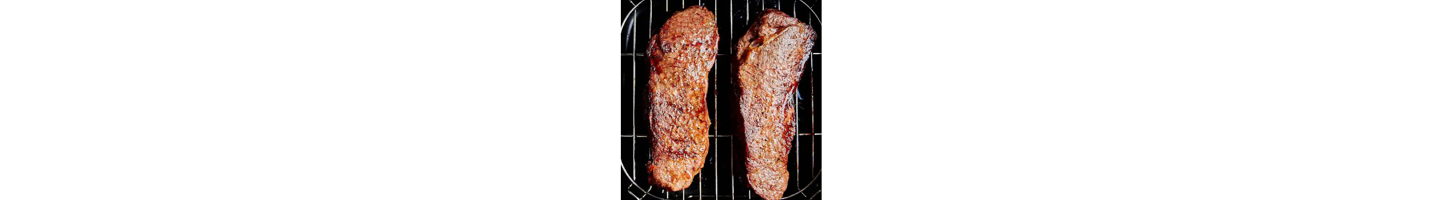 Broiled steaks.