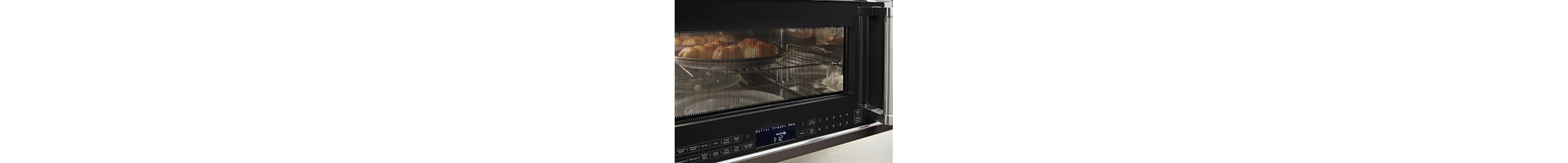 Food inside a microwave