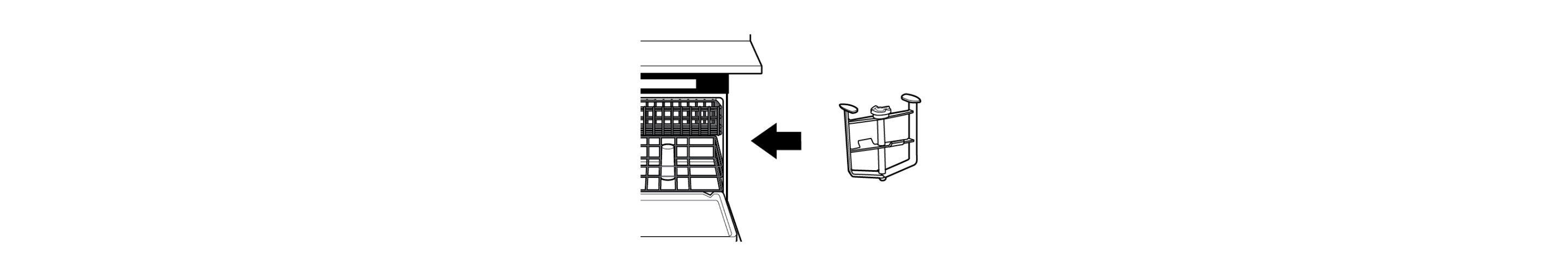 Illustration of dasher moving toward dishwasher